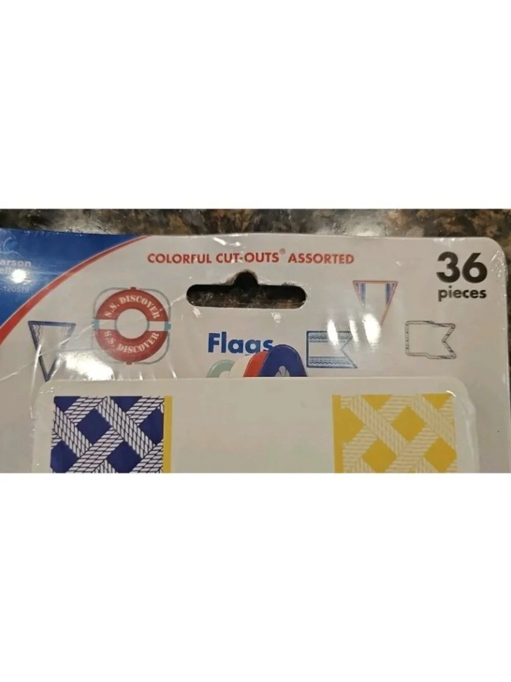 Carson Dellosa S.S. Discover Flags 36 Nautical Designs Cut-Outs Fast Shipping
